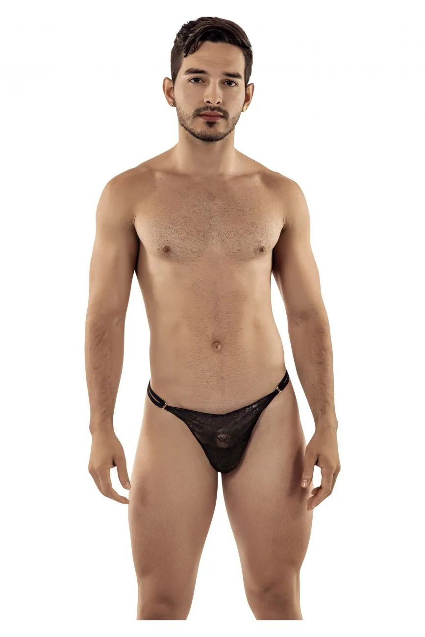 Bekleidung_Candyman_Herrenunterwäsche CandyMan 99421 Spitzen-G-String Tangas Farbe Schwarz