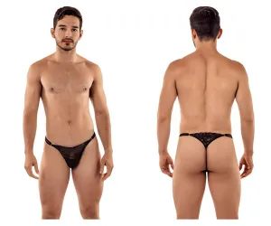 Bekleidung_Candyman_Herrenunterwäsche CandyMan 99421 Spitzen-G-String Tangas Farbe Schwarz
