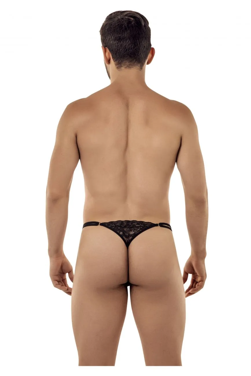 Bekleidung_Candyman_Herrenunterwäsche CandyMan 99421 Spitzen-G-String Tangas Farbe Schwarz