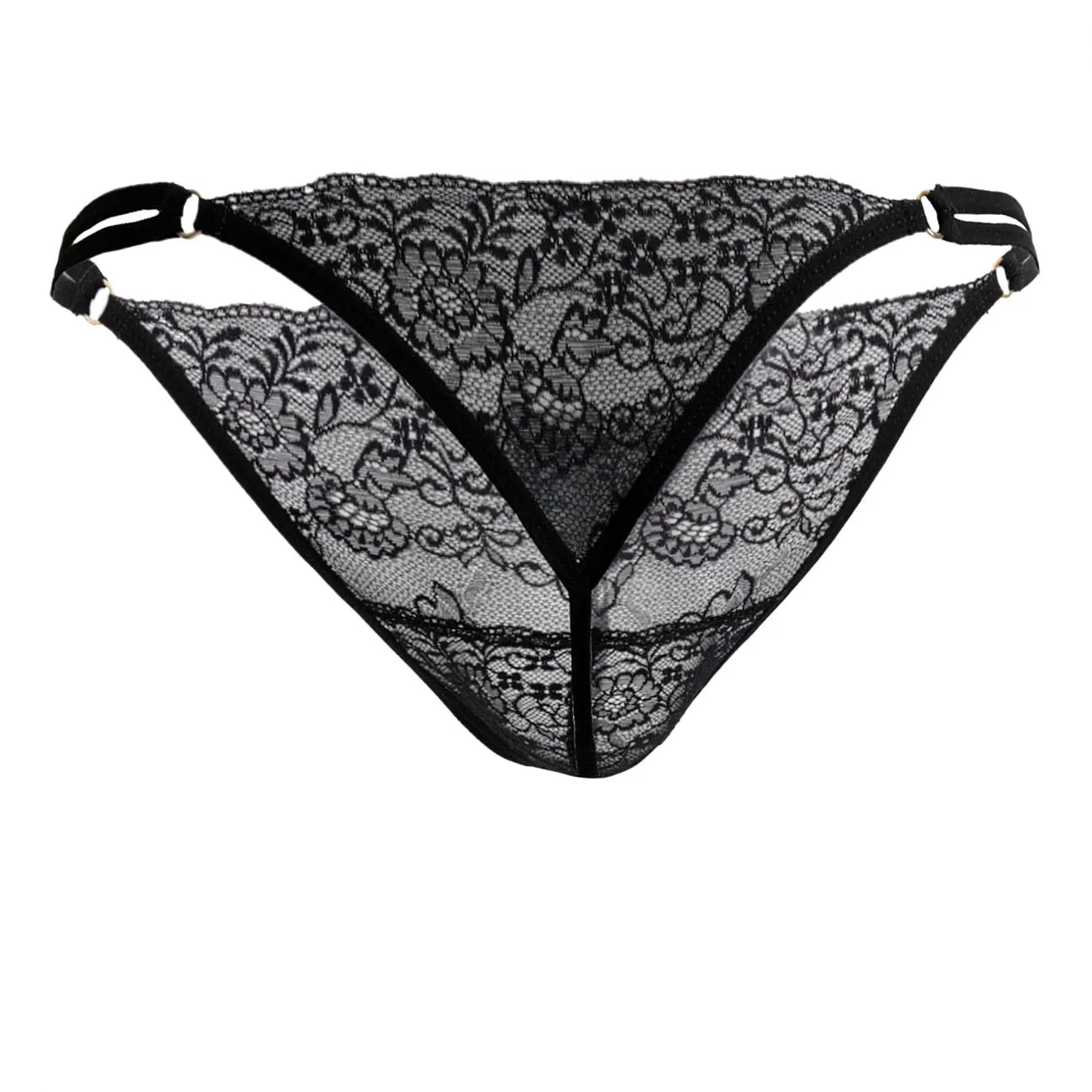Bekleidung_Candyman_Herrenunterwäsche CandyMan 99421 Spitzen-G-String Tangas Farbe Schwarz