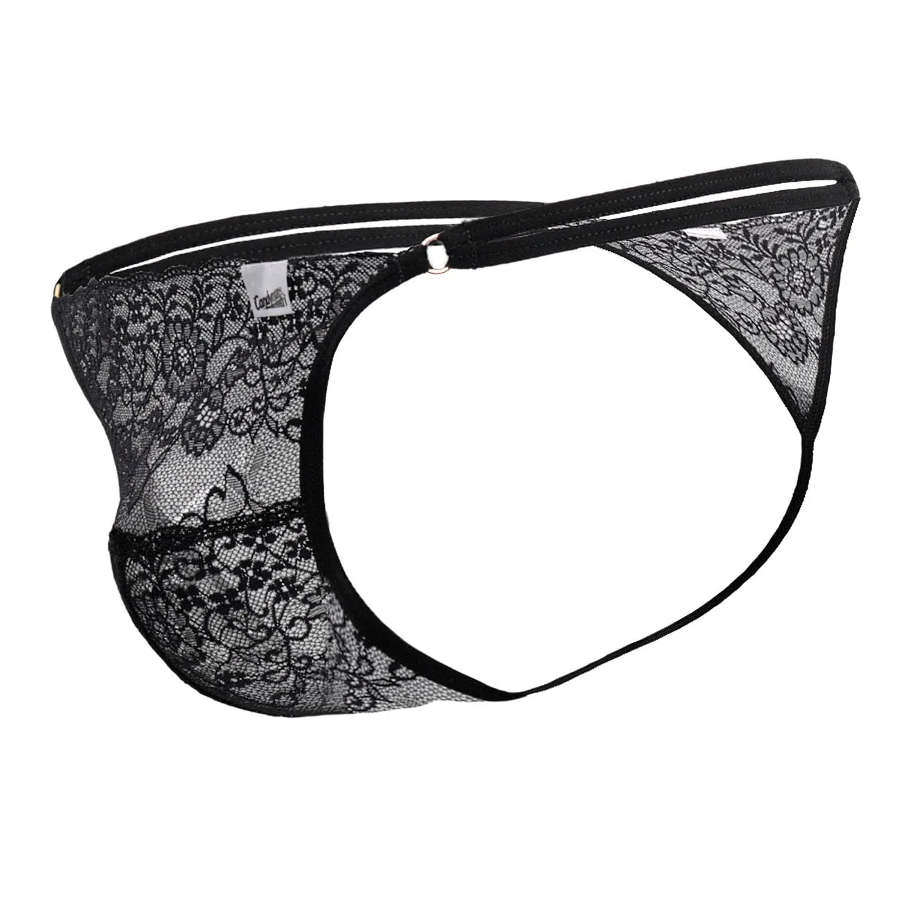 Bekleidung_Candyman_Herrenunterwäsche CandyMan 99421 Spitzen-G-String Tangas Farbe Schwarz