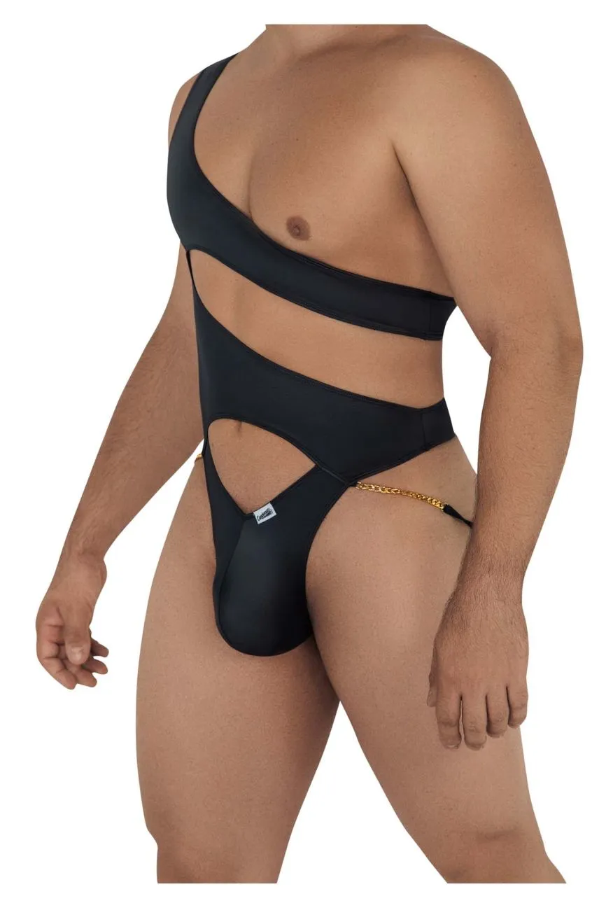 Bekleidung_Candyman_Herrenunterwäsche CandyMan 99597X Ein-Schulter-Body Farbe Schwarz