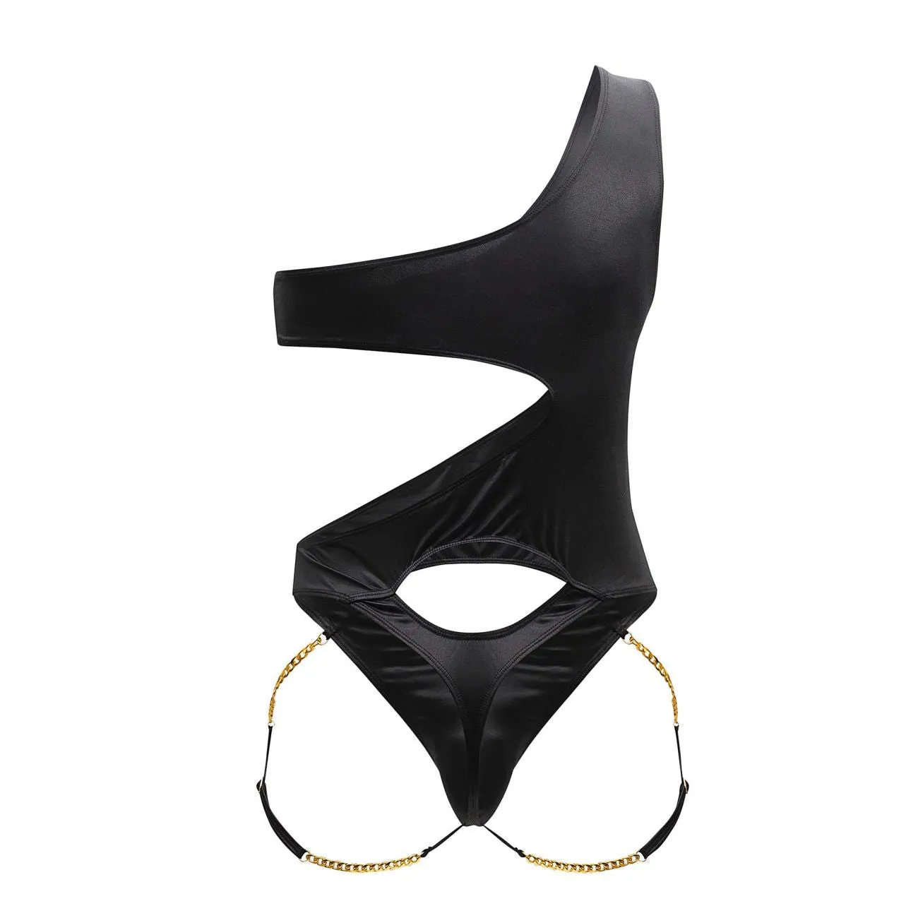 Bekleidung_Candyman_Herrenunterwäsche CandyMan 99597X Ein-Schulter-Body Farbe Schwarz
