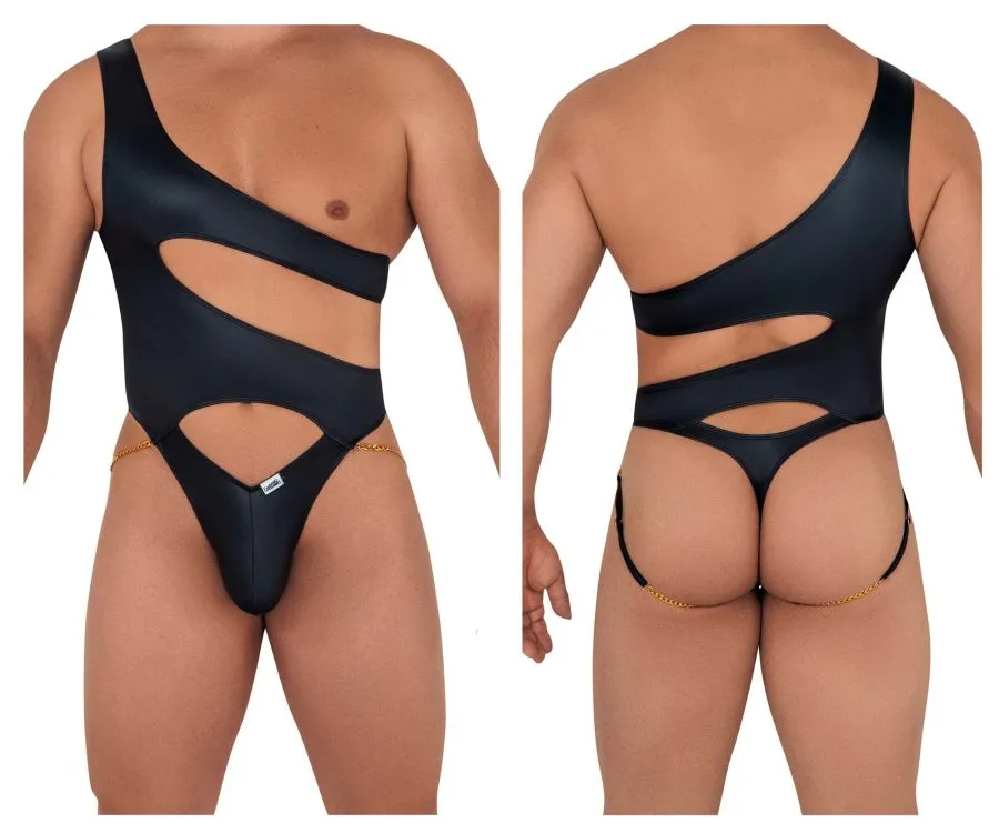 Bekleidung_Candyman_Herrenunterwäsche CandyMan 99597X Ein-Schulter-Body Farbe Schwarz