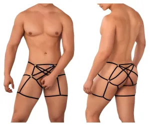 Bekleidung_Candyman_Herrenunterwäsche CandyMan 99646 Cage Jockstrap Farbe Schwarz