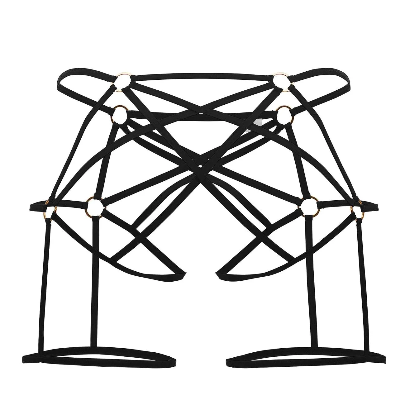 Bekleidung_Candyman_Herrenunterwäsche CandyMan 99646 Cage Jockstrap Farbe Schwarz