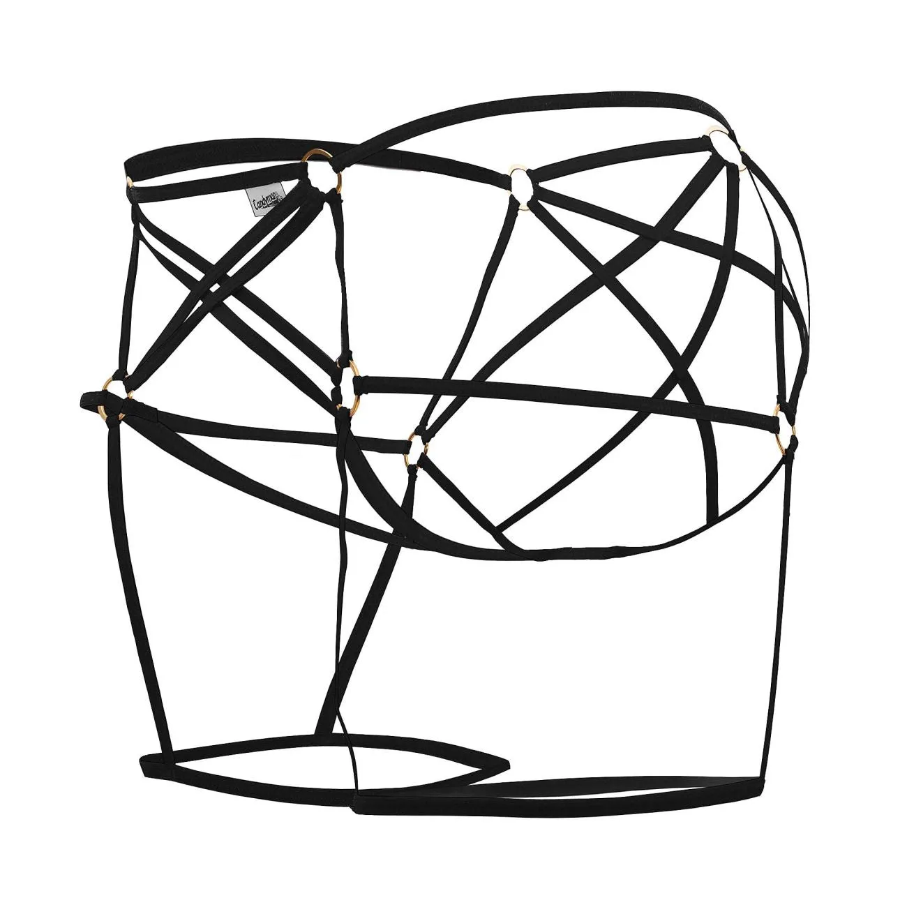 Bekleidung_Candyman_Herrenunterwäsche CandyMan 99646 Cage Jockstrap Farbe Schwarz