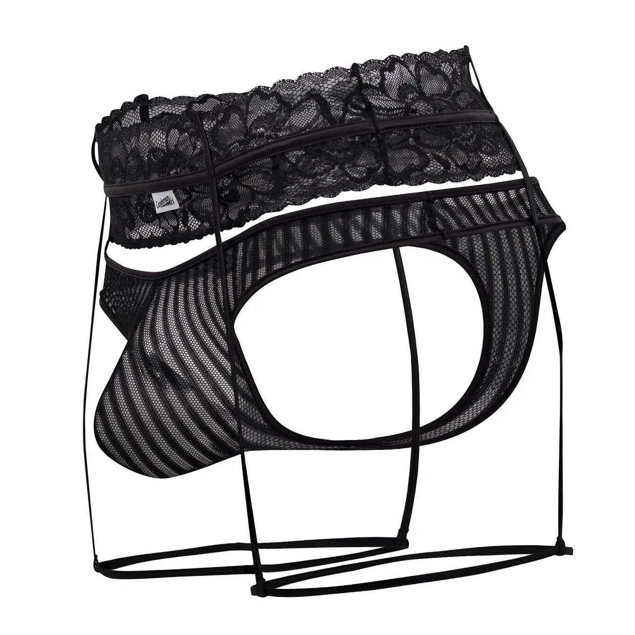 Bekleidung_Candyman_Herrenunterwäsche CandyMan 99648 Strumpfhalter-Tangas Farbe Schwarz