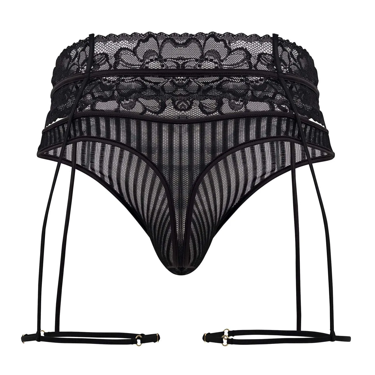Bekleidung_Candyman_Herrenunterwäsche CandyMan 99648 Strumpfhalter-Tangas Farbe Schwarz