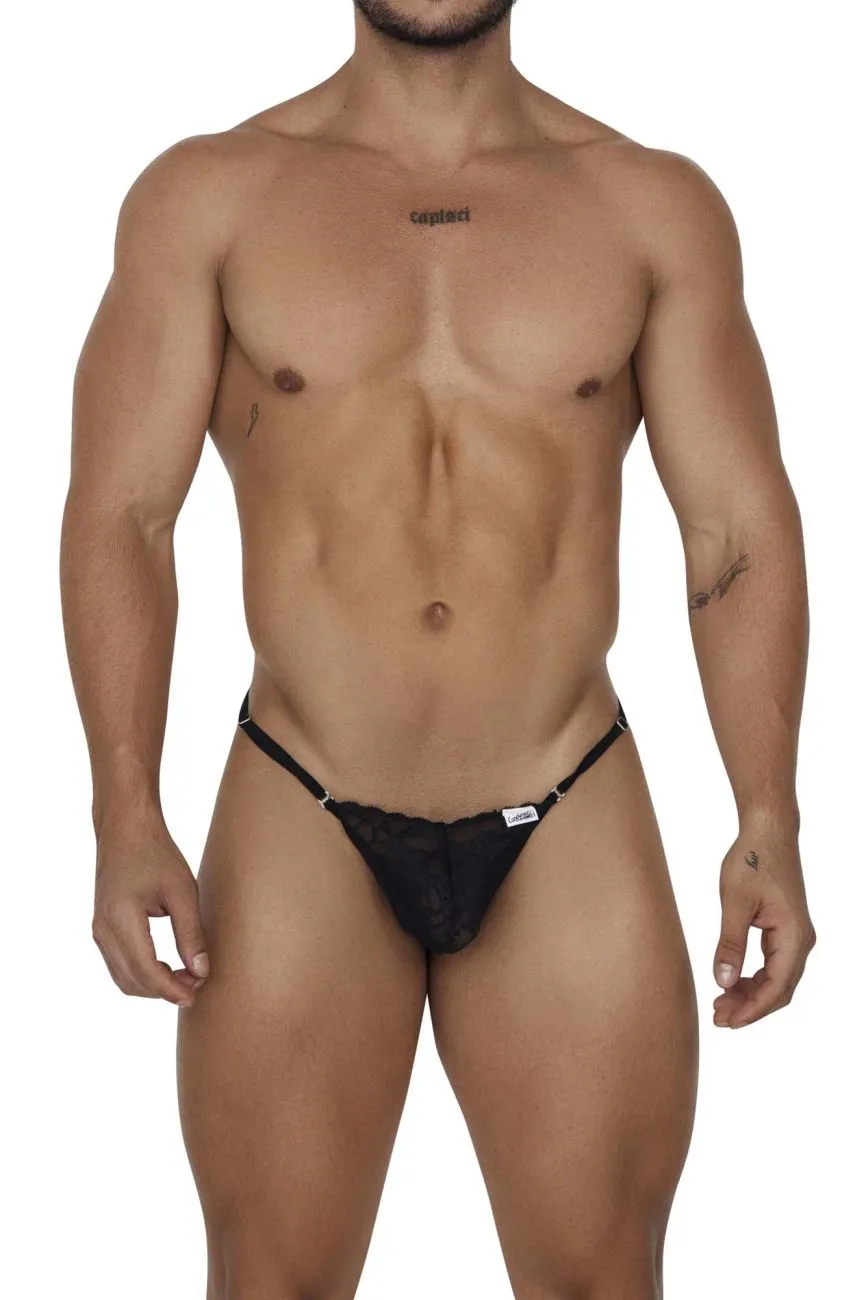Bekleidung_Candyman_Herrenunterwäsche CandyMan 99685 Spitzen-Tangas Farbe Schwarz