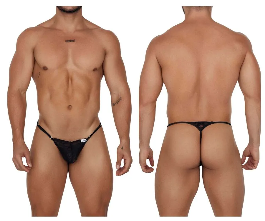 Bekleidung_Candyman_Herrenunterwäsche CandyMan 99685 Spitzen-Tangas Farbe Schwarz