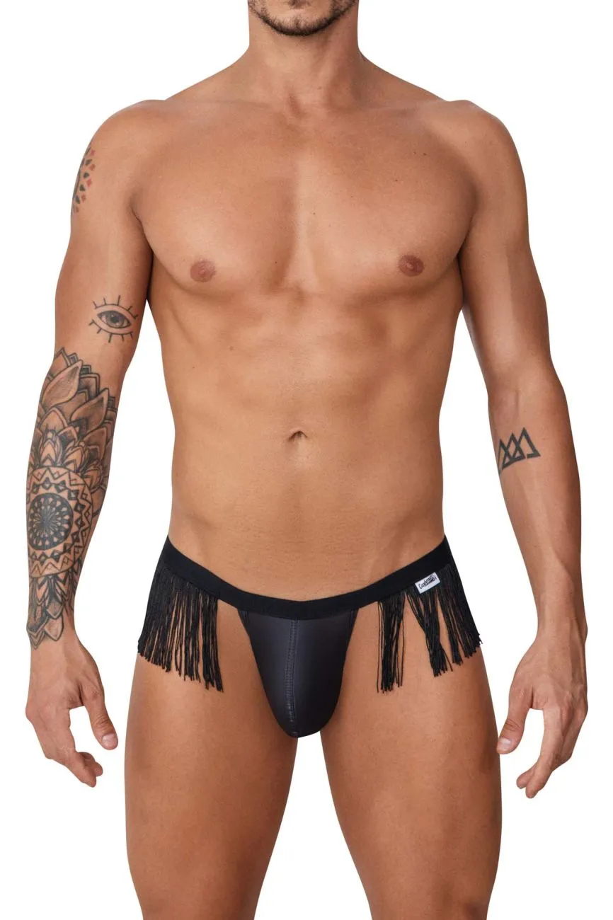 Bekleidung_Candyman_Herrenunterwäsche CandyMan 99754 Fransen Tangas Farbe Schwarz