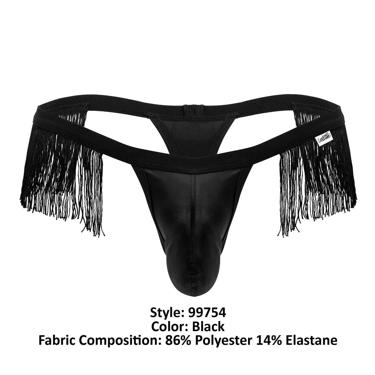 Bekleidung_Candyman_Herrenunterwäsche CandyMan 99754 Fransen Tangas Farbe Schwarz