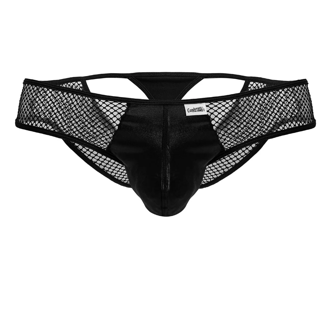 Bekleidung_Candyman_Herrenunterwäsche CandyMan 99826 Fischnetz-Strings Farbe Schwarz