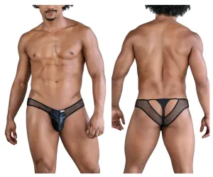 Clothing_Candyman_Mens Underwear CandyMan 99826 Fishnet Thongs Color Black