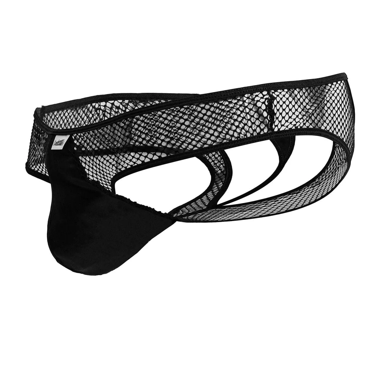 Bekleidung_Candyman_Herrenunterwäsche CandyMan 99826 Fischnetz-Strings Farbe Schwarz