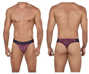 Clothing_Clever_Mens Underwear Clever 0550-1 Stepway Thongs Color Grape