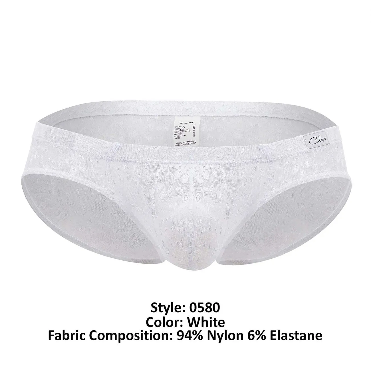 Clever Herrenunterwäsche Clever 0580-1 Fantasie-Slip Farbe Weiß