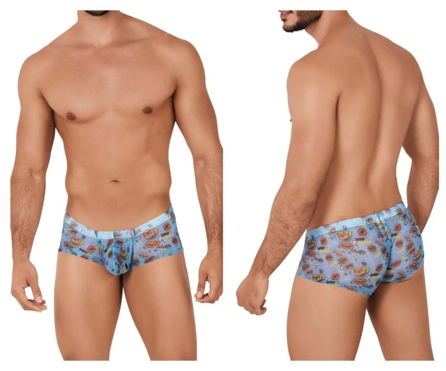 Clever Herrenunterwäsche Clever 0607-1 Motivations-Boxershorts Farbe Blau