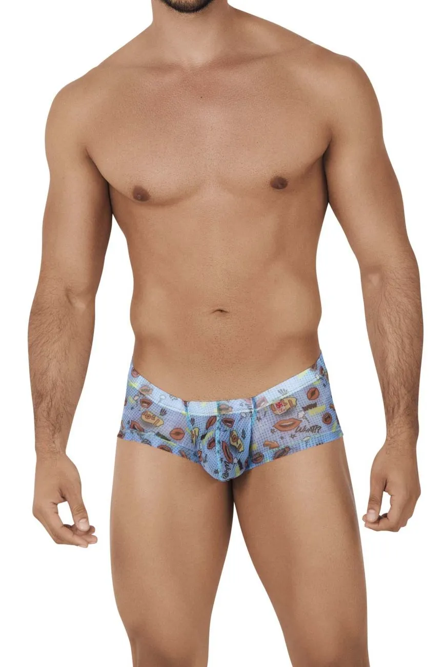 Clever Herrenunterwäsche Clever 0607-1 Motivations-Boxershorts Farbe Blau