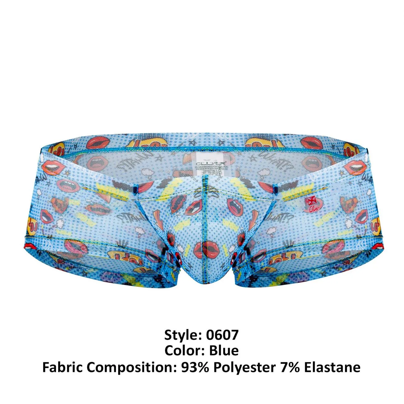 Clever Herrenunterwäsche Clever 0607-1 Motivations-Boxershorts Farbe Blau
