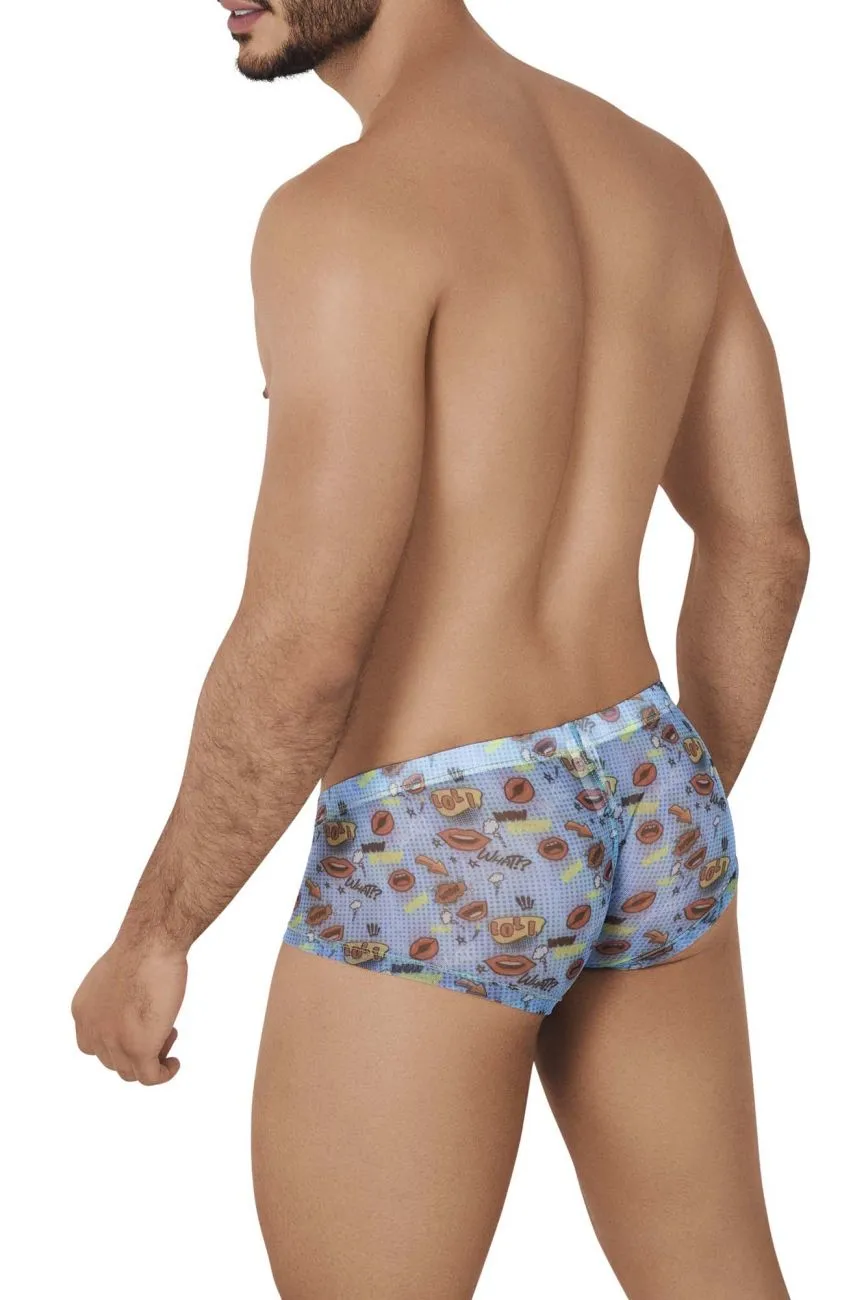 Clever Herrenunterwäsche Clever 0607-1 Motivations-Boxershorts Farbe Blau
