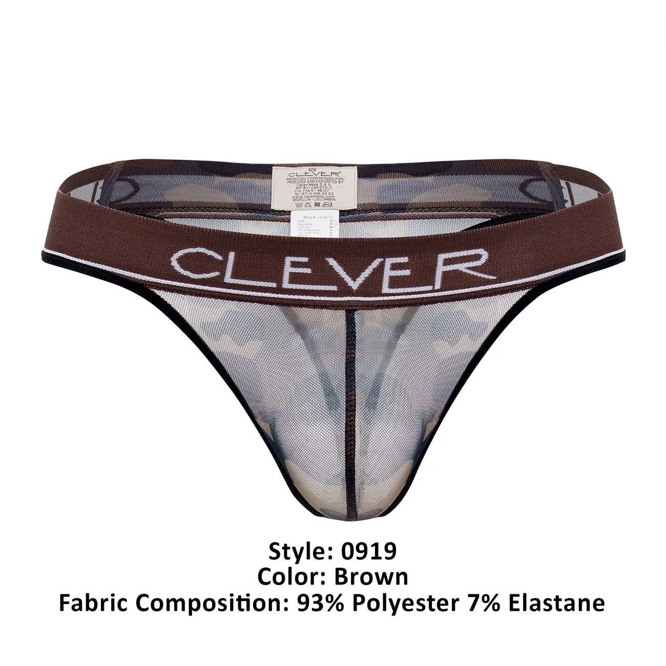 Clever Herrenunterwäsche Clever 0919 Nation Star Tangas Farbe Braun