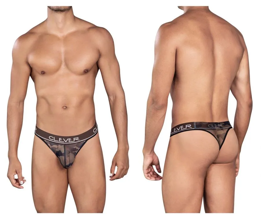 Clever Herrenunterwäsche Clever 0919 Nation Star Tangas Farbe Braun