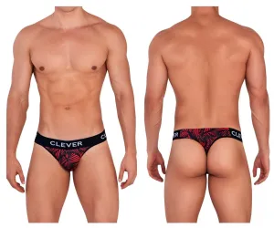Clothing_Clever_Mens Underwear Clever 1414 Flow Thongs Color Red