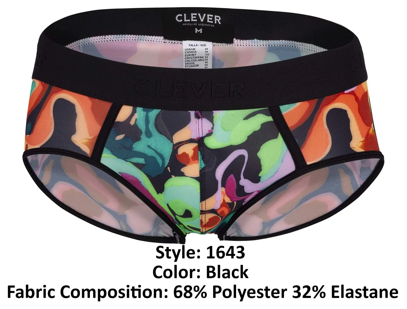 Clever Herrenunterwäsche Clever 1643 Absolute Slip Farbe Schwarz
