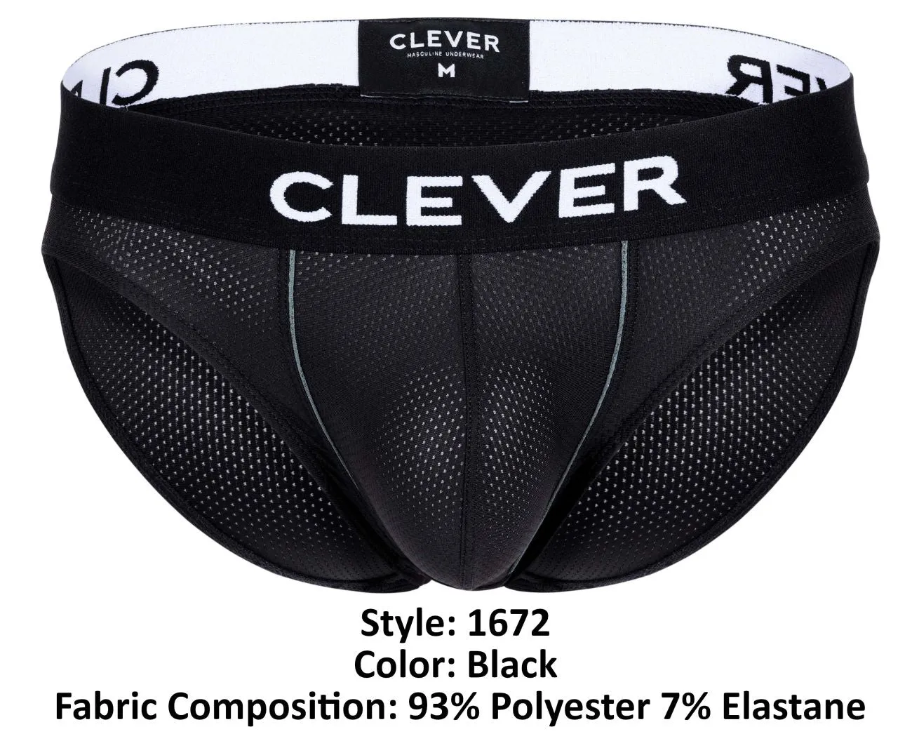 Clever Herrenunterwäsche Clever 1672 Kalipso Slip Farbe Schwarz
