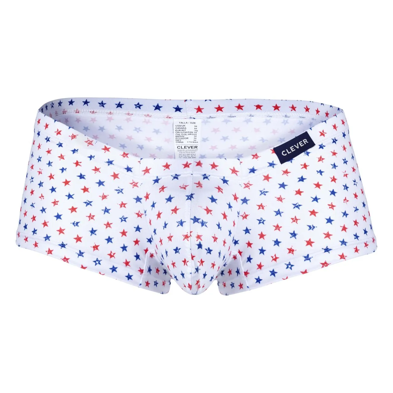 Clever Herrenunterwäsche Clever 229949 3er Pack Australische Latin Trunks Farbe Rot-Blau-Weiß