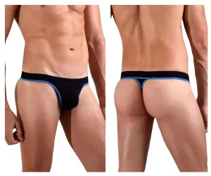 Clothing_Doreanse_Mens Underwear Doreanse 1012-BLK Borderline Thongs Color Black