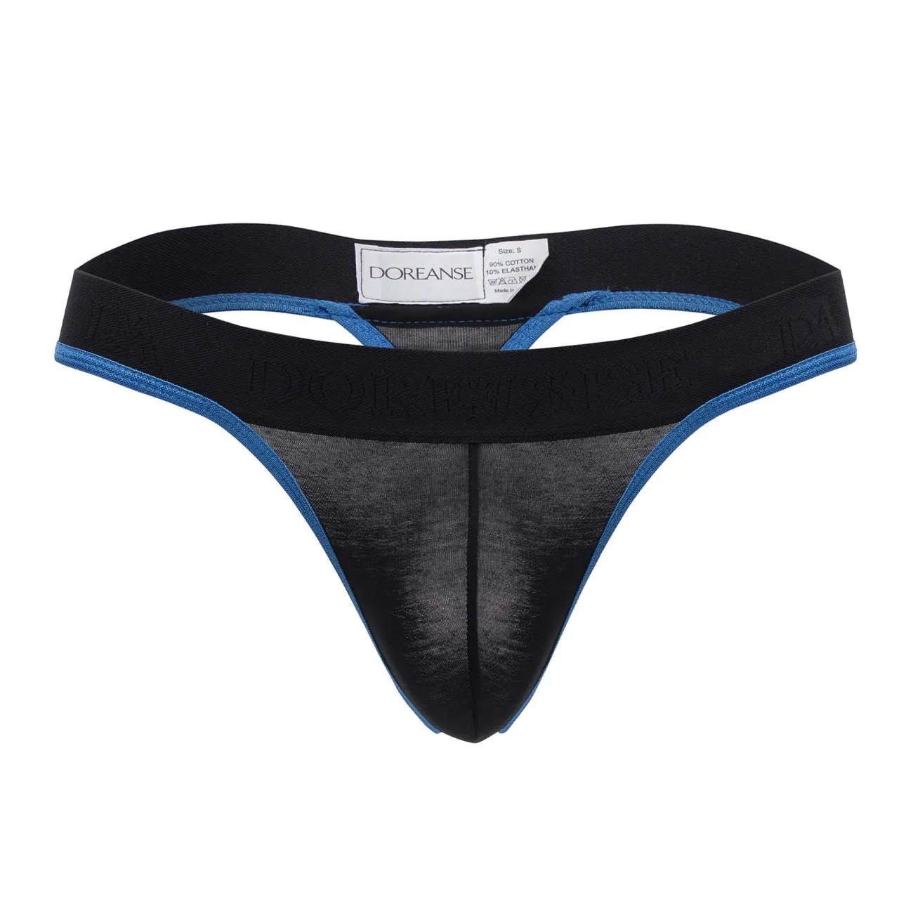 Bekleidung_Doreanse_Herrenunterwäsche Doreanse 1012-BLK Borderline Tangas Farbe Schwarz