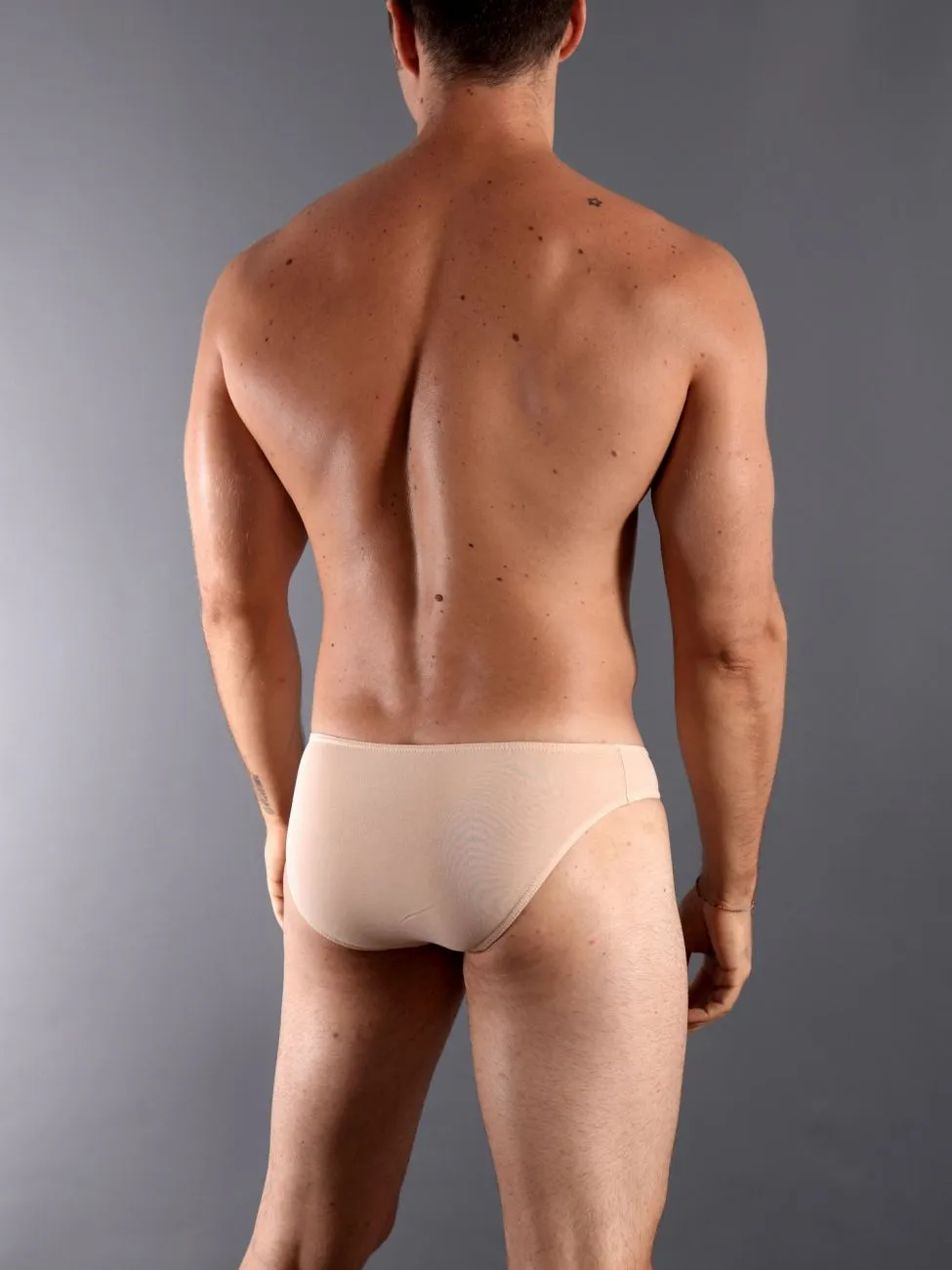 Bekleidung_Doreanse_Herrenunterwäsche Doreanse 1281-BEIGE Bequeme Bikini-Slip Farbe Beige