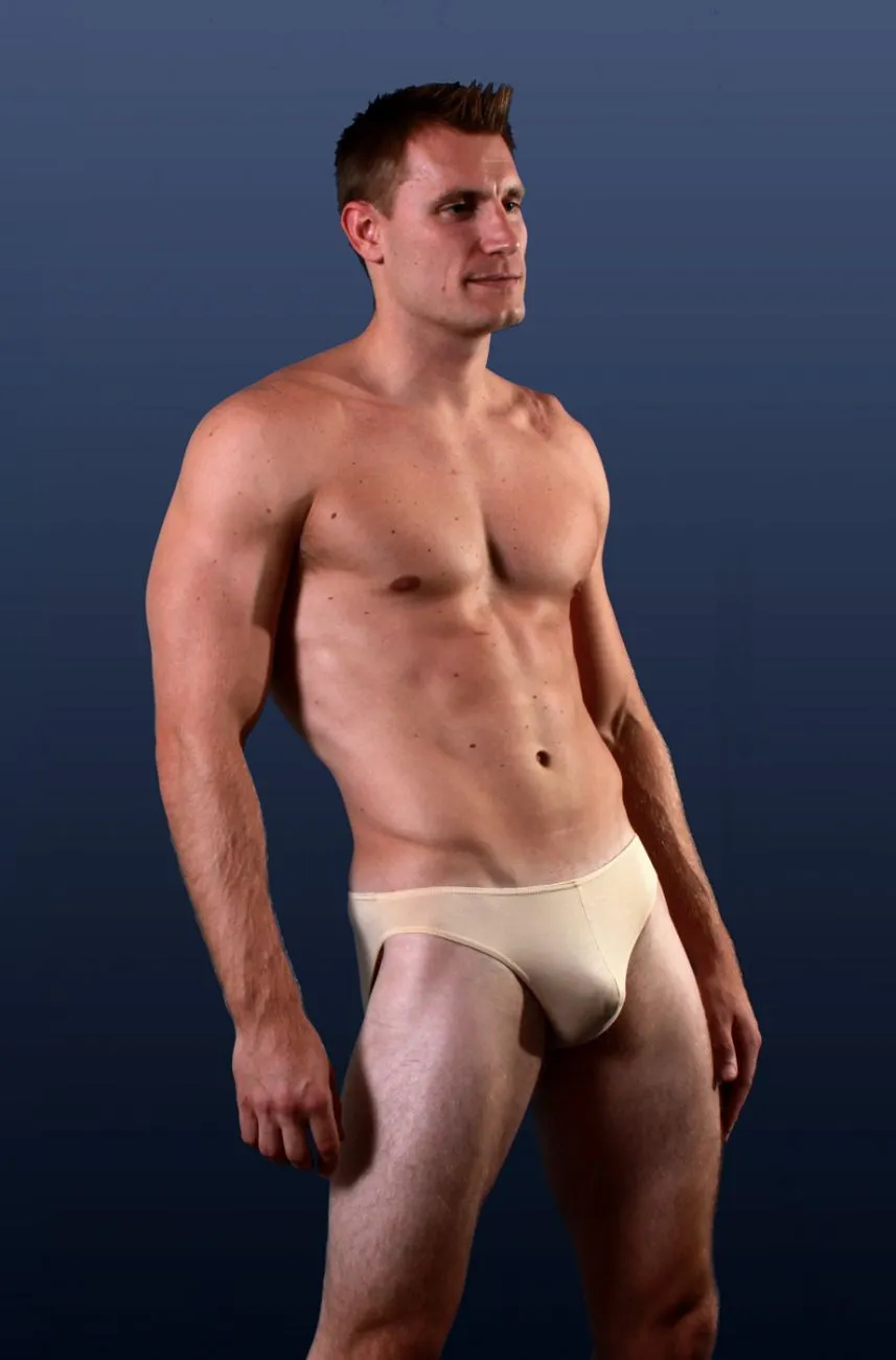 Bekleidung_Doreanse_Herrenunterwäsche Doreanse 1281-BEIGE Bequeme Bikini-Slip Farbe Beige