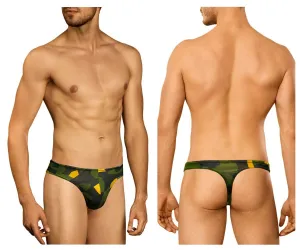 Bekleidung_Doreanse_Herrenunterwäsche Doreanse 1303-PRN Camosaic Tanga Farbe Grün