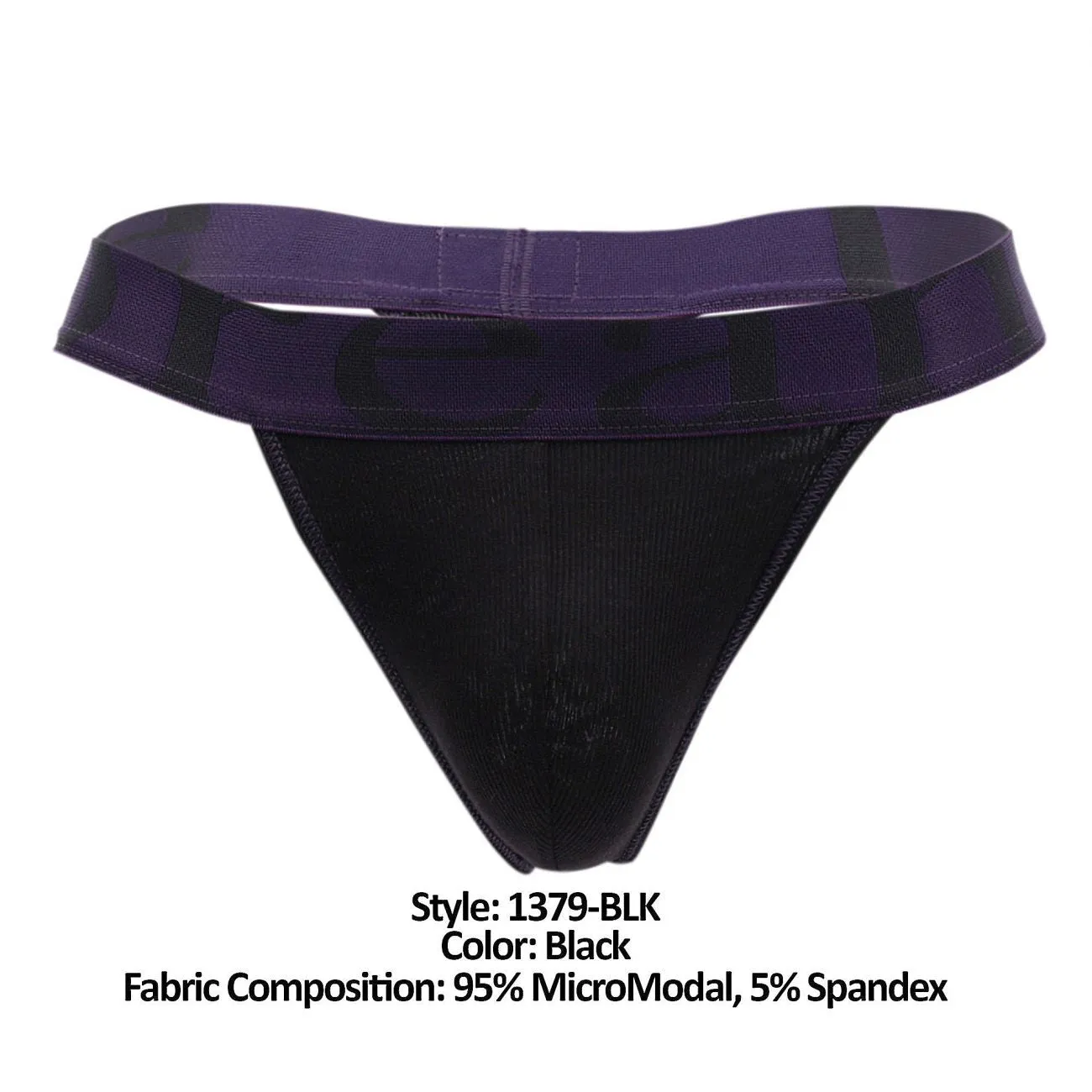 Bekleidung_Doreanse_Herrenunterwäsche Doreanse 1379-BLK Mikromodal-Tanga Farbe Schwarz