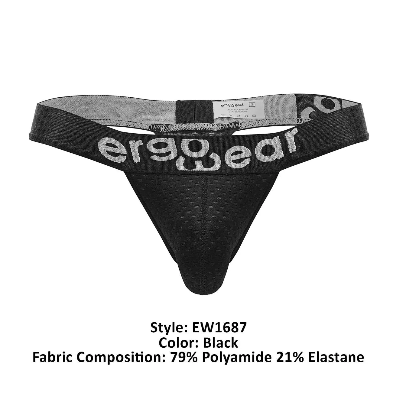 Bekleidung_Ergowear_Herrenunterwäsche ErgoWear EW1687 MAX FLOW G-String Farbe Schwarz