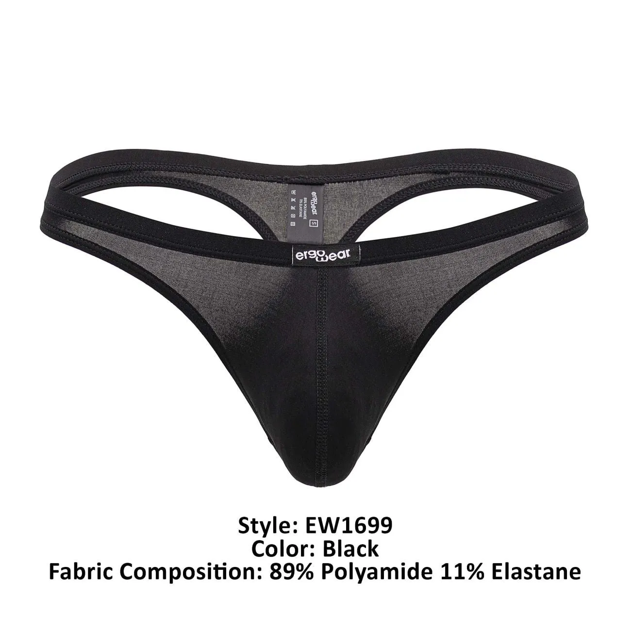Bekleidung_Ergowear_Herrenunterwäsche ErgoWear EW1699 X4D Tangas Farbe Schwarz