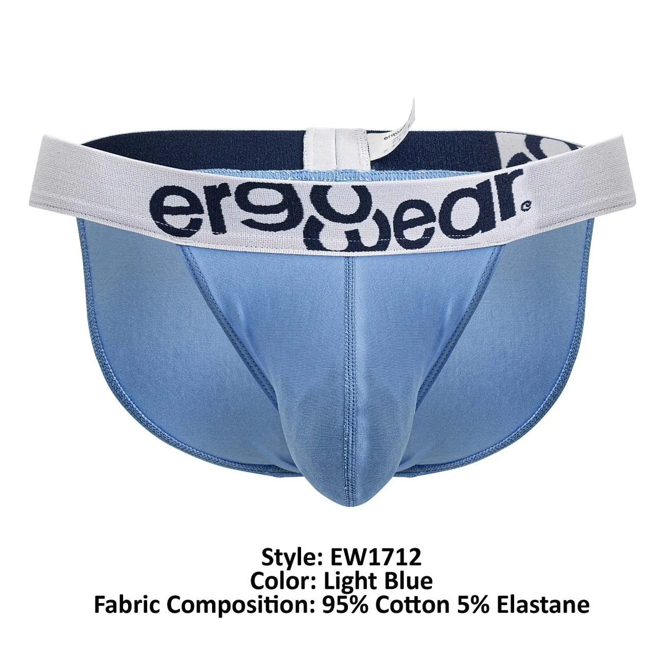 Bekleidung_Ergowear_Herrenunterwäsche ErgoWear EW1712 MAX COTTON Bikini Farbe Hellblau