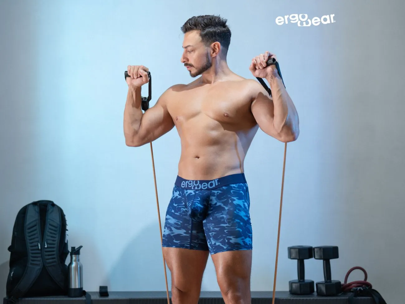 Bekleidung_Ergowear_Herrenunterwäsche ErgoWear EW1721 MAX SE CAMO Boxershorts Farbe Blau