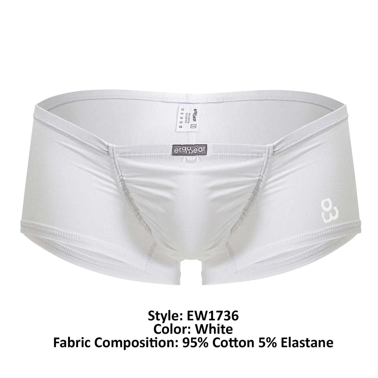 Bekleidung_Ergowear_Herrenunterwäsche ErgoWear EW1736 FEEL GR8 Baumwoll-Boxershorts Farbe Weiß