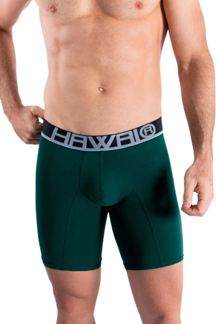Bekleidung_Hawair_Herrenunterwäsche HAWAI 41903 Einfarbige Sport-Boxershorts Farbe Grün