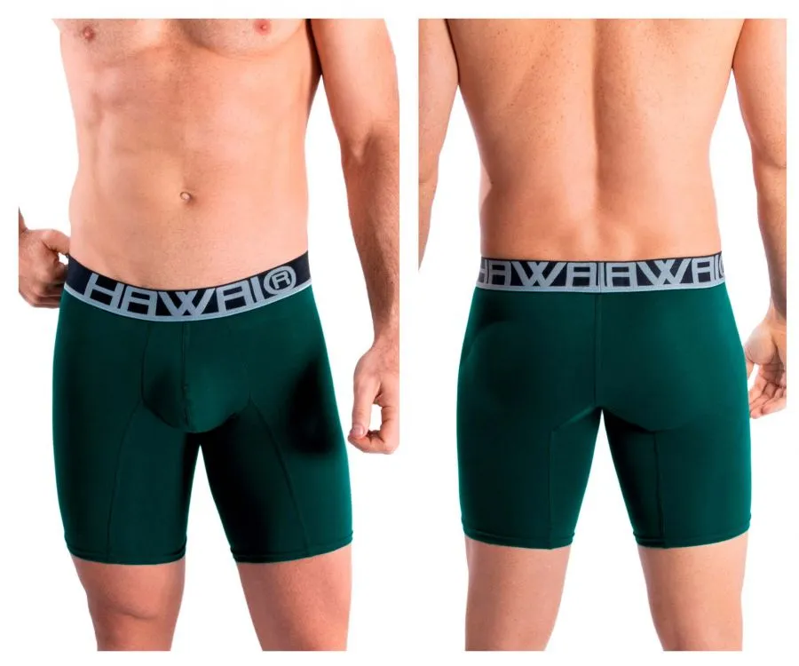 Bekleidung_Hawair_Herrenunterwäsche HAWAI 41903 Einfarbige Sport-Boxershorts Farbe Grün
