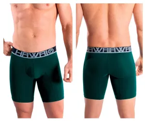 Clothing_Hawair_Mens Underwear HAWAI 41903 Solid Athletic Boxer Briefs Color Green