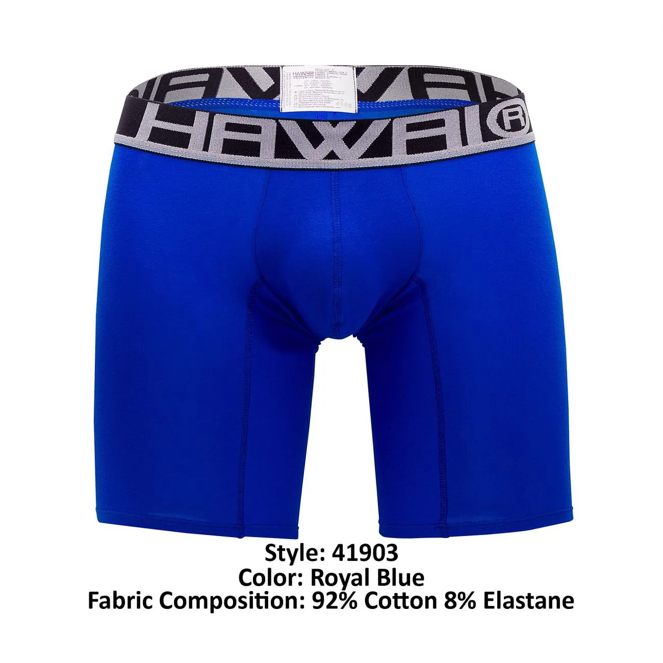 Bekleidung_Hawair_Herrenunterwäsche HAWAI 41903 Einfarbige Sport-Boxershorts Farbe Königsblau