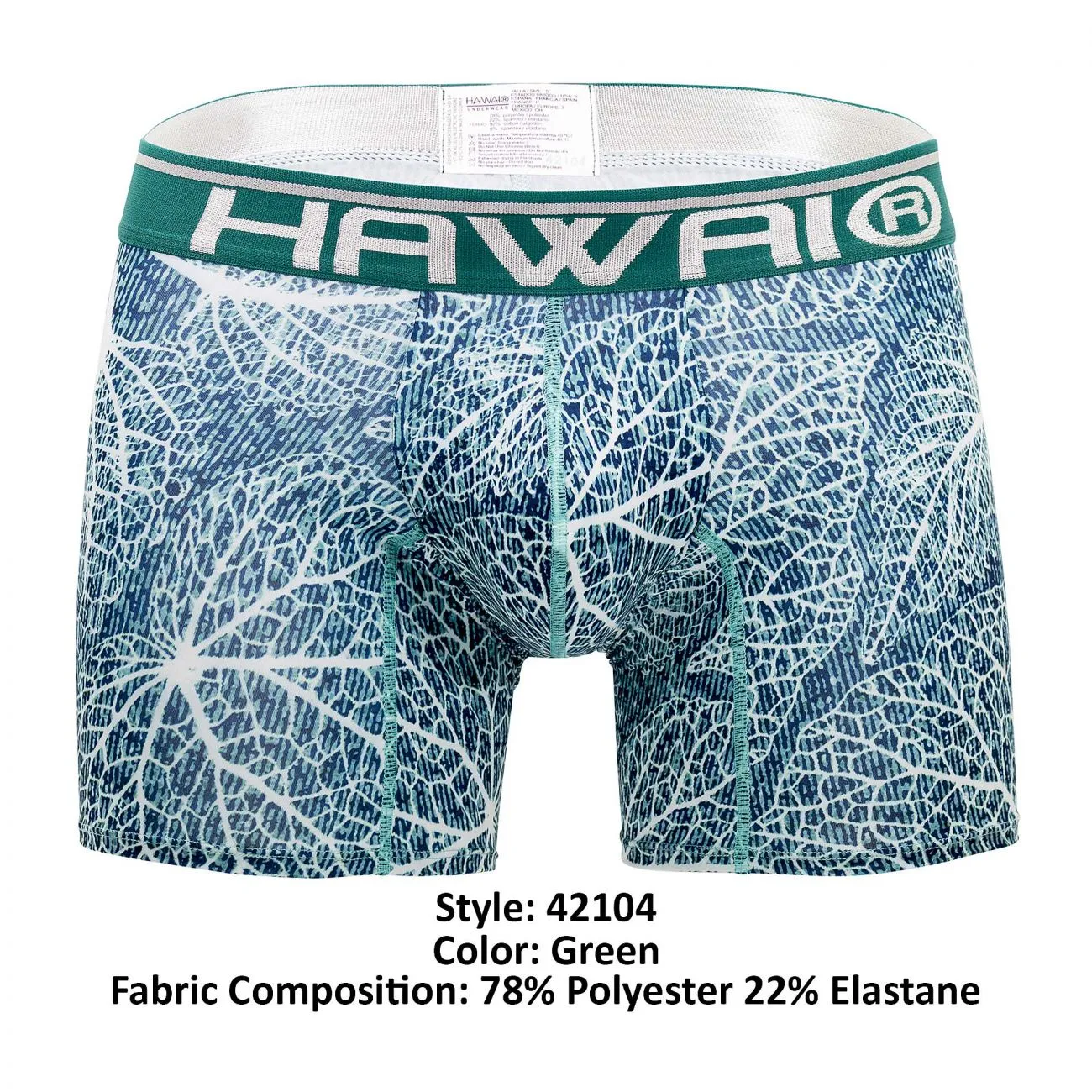Bekleidung_Hawair_Herrenunterwäsche HAWAI 42104 Bedruckte Boxershorts Farbe Grün
