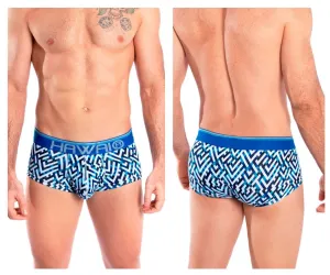 Herrenunterwäsche HAWAI 42135 Geometrische Mini-Boxershorts Farbe Königsblau