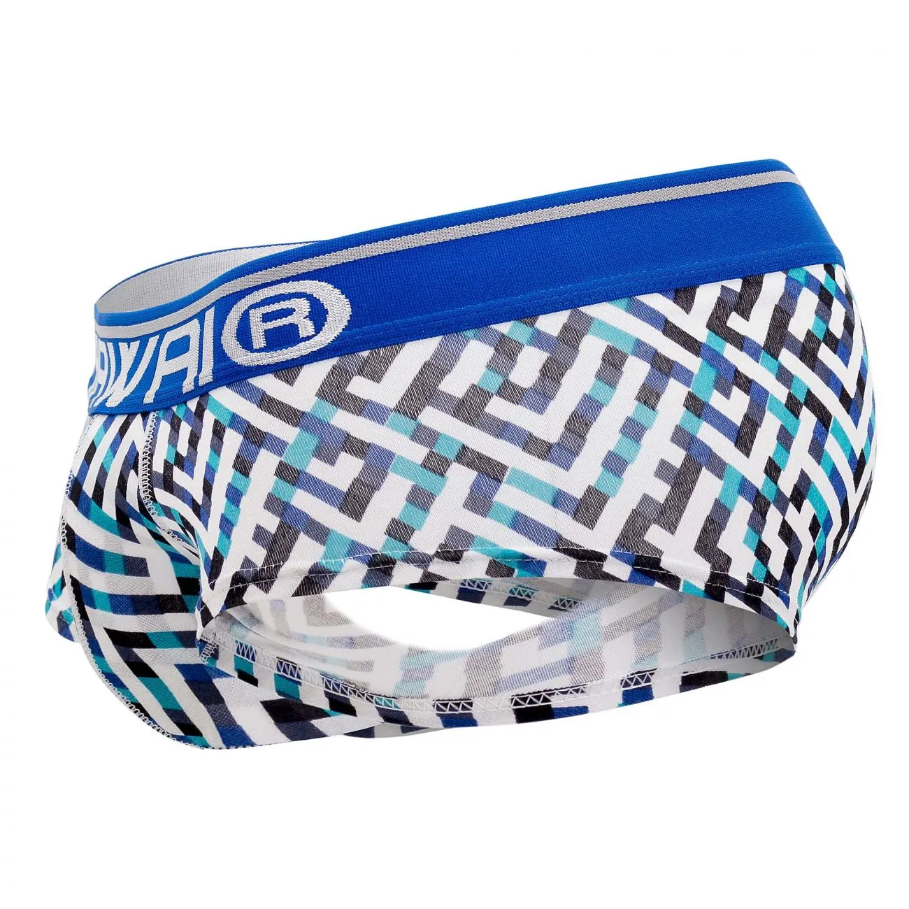 Herrenunterwäsche HAWAI 42135 Geometrische Mini-Boxershorts Farbe Königsblau